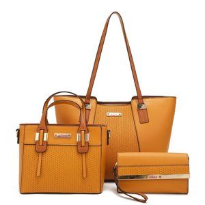 Nikky Bessie 3-Piece Shopper Bag Set NK12313 Yellow